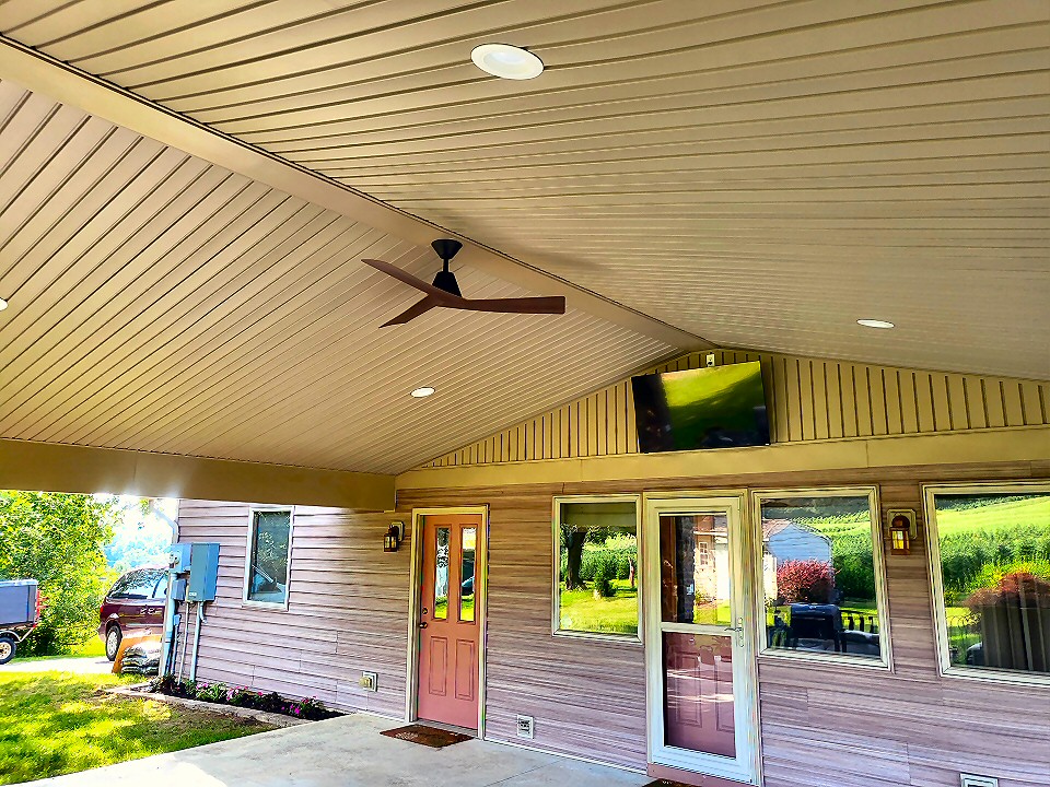 Covered Concrete Patio Addition Lehighton PA