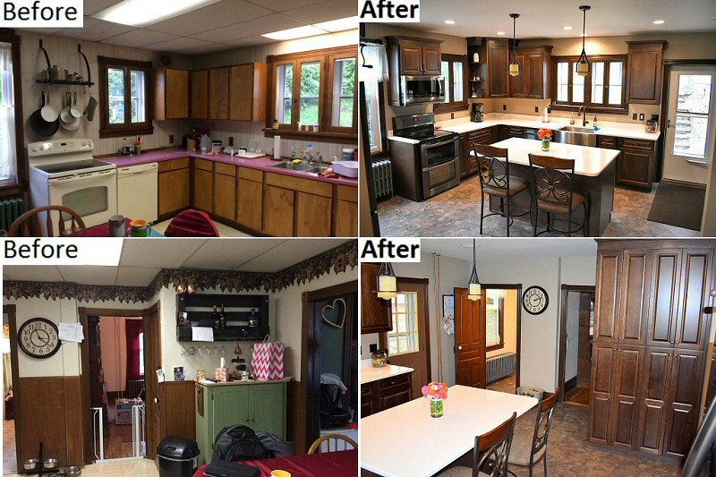 Kitchen Remodeling Lehigh Valley Poconos PA Before And After Pictures