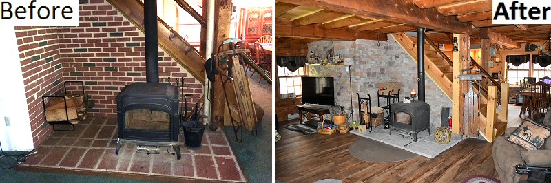 Log Home Remodeling Before And After Pictures Pennsylvania